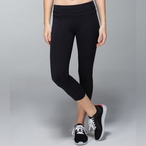 Lululemon Inspire Crop II Luxtreme Black Leggings